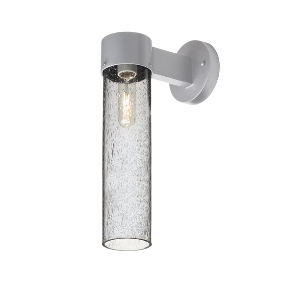 Besa Lighting Juni 16 Outdoor Sconce, Clear Bubble, Silver Finish, 1x60W Incandescent JUNI16CL-WALL-SL
